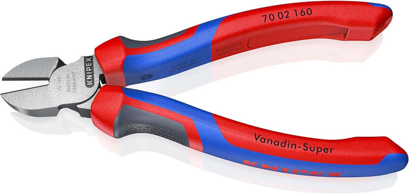 KNIPEX 70 02 160 Side Cutter with Comfort Grips – 160mm Black Atramentized