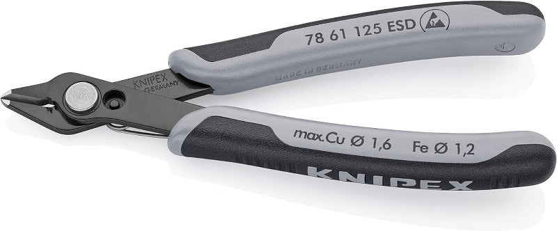 KNIPEX 78 61 125 ESD Electronic Super Knips – 125 mm Precision Diagonal Cutter