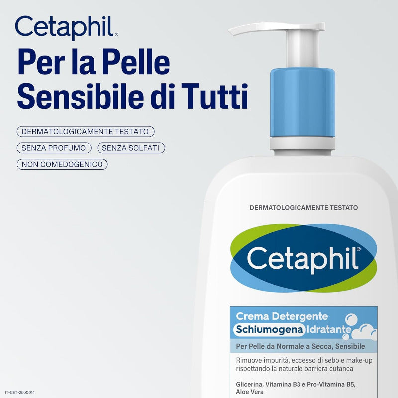 Cetaphil Hydrating Foaming Cleanser for Normal, Dry & Sensitive Skin 473ml