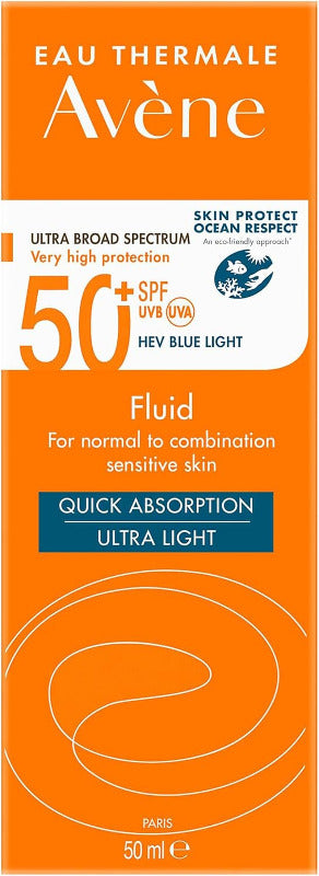 AVENE Sonnenfluid SPF 50+, 50 ml