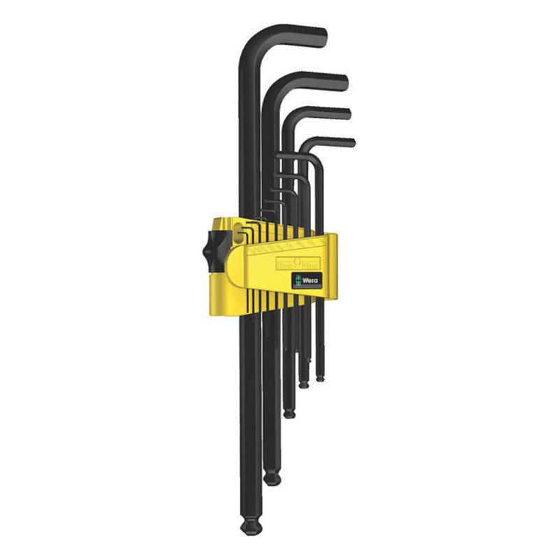 WERA 950/13 Hex‑Plus Imperial 1 L‑Key Set – 13‑Piece, BlackLaser Finish