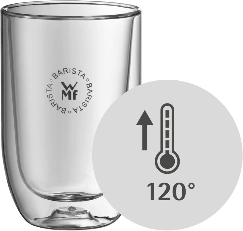 WMF Barista Glass Set – 2-Piece Double-Walled Latte Macchiato Glasses 280 ml