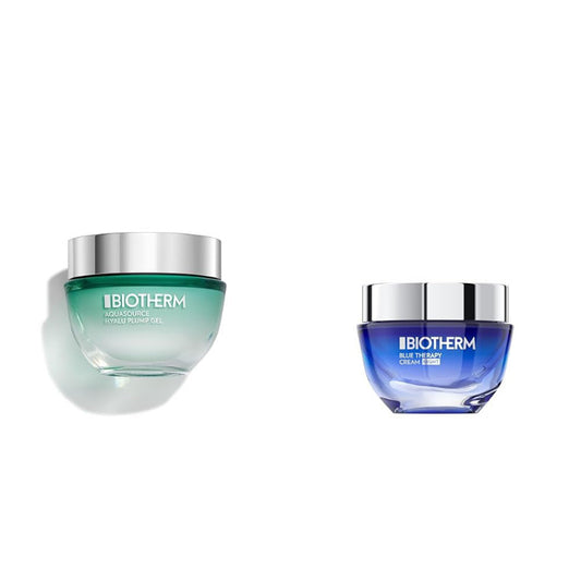 BIOTHERM Aquasource Gel PNM 50ml + Blue Therapy Night 50ml - Intense Day & Night Skincare Duo