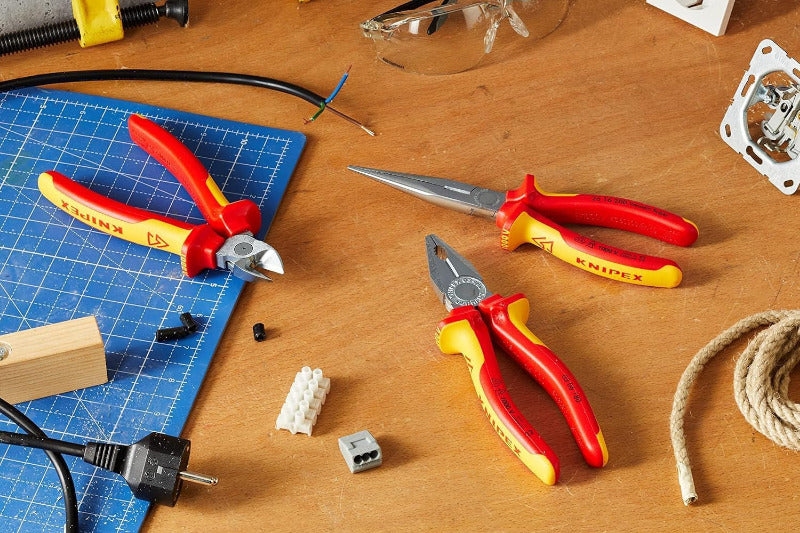 KNIPEX Electricians Tool Set – 3 Piece VDE Insulated Pliers (160–200mm) | Essential On-the-Go Kit