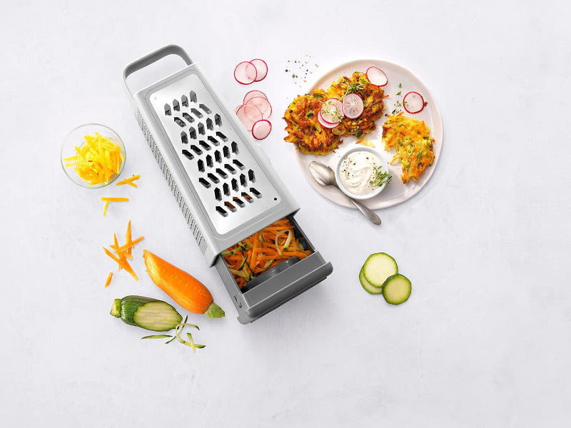 ZWILLING Z-Cut Box Grater – 6-in-1 Stainless Steel Multi-Grater
