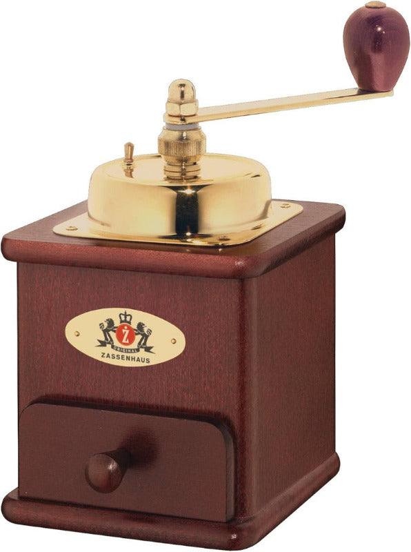ZASSENHAUS Brasilia Manual Coffee Grinder | Beechwood Black | Adjustable Ceramic Grinder