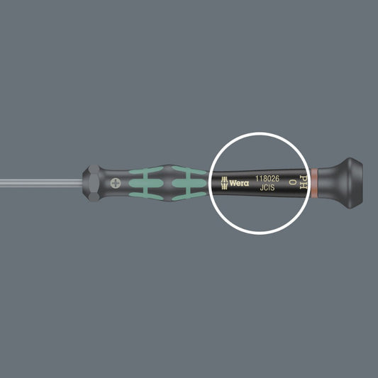 WERA 2035 Electronics Slotted Screwdriver – 0.4 x 2.0 x 60 mm (05118006001)