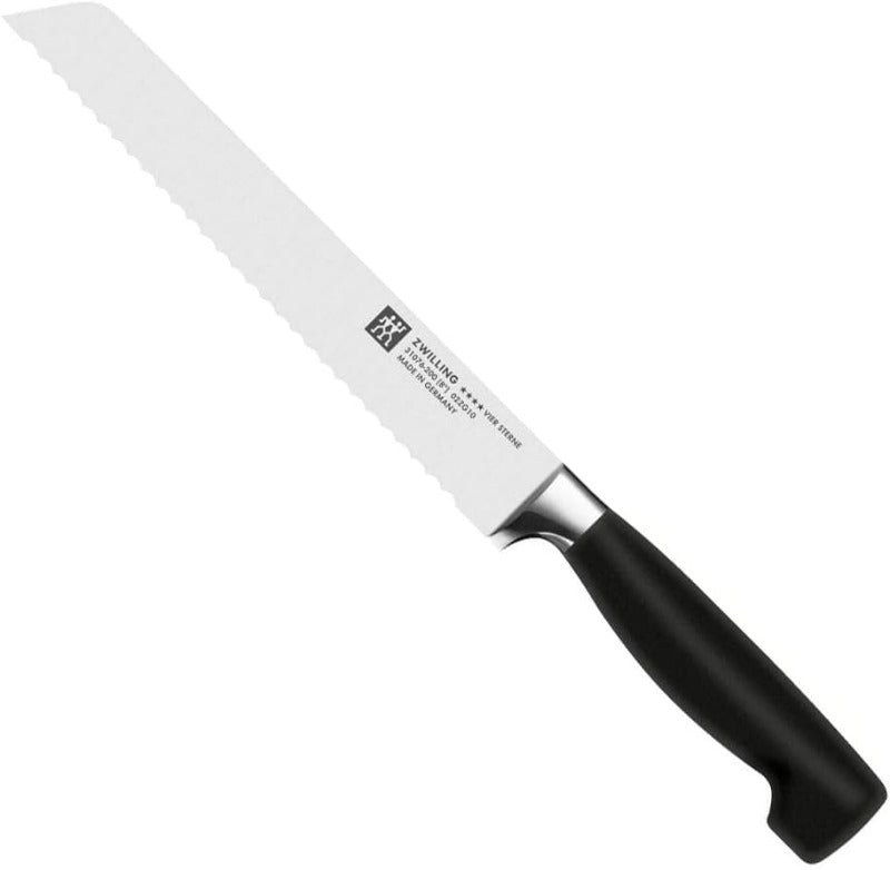 ZWILLING Vier Sterne Bread Knife – 20 cm, Serrated Blade | Made in Germany