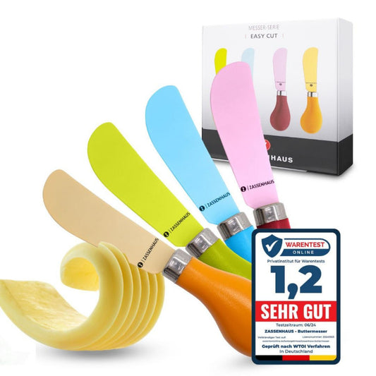 ZASSENHAUS 4-Piece Colorful Butter Knife Set – 13 cm