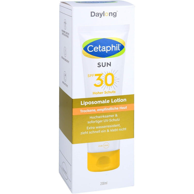 CETAPHIL Sun LSF 30 Liposomale Lotion – Broad-Spectrum Sunscreen for Sensitive Skin (200ml)