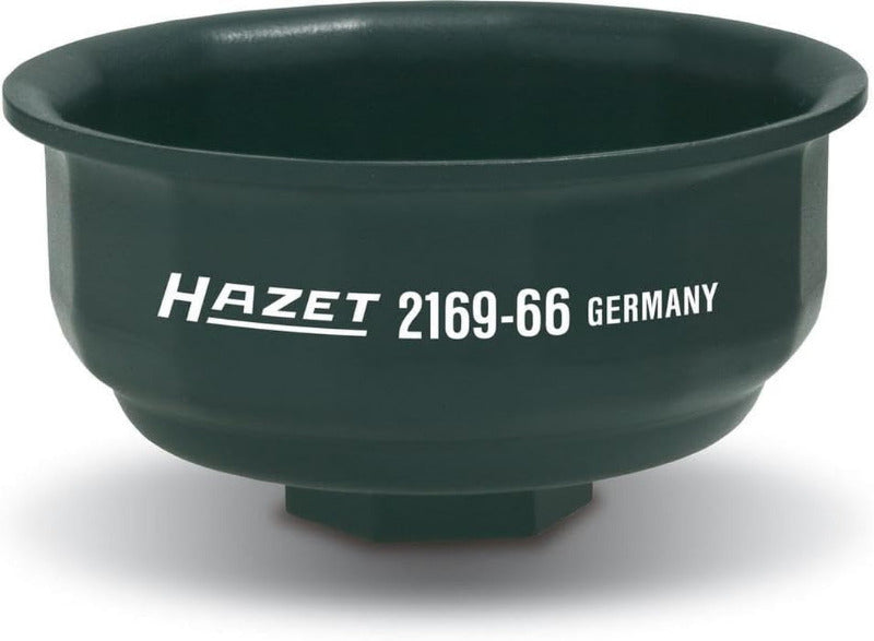 HAZET Ölfilterschlüssel 2169 I Passend Für Verschiedene Ölfilter Mit Einem Durchmesser Von 82 Mm, Antrieb: Außensechskant 3⁄8 Zoll I Betätigung Von Ölfiltern Und Ölfilter-Gehäusedeckeln