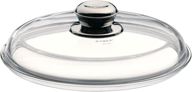 WMF Glass Pan Lid 24cm – Heat-Resistant Glass with Metal Knob
