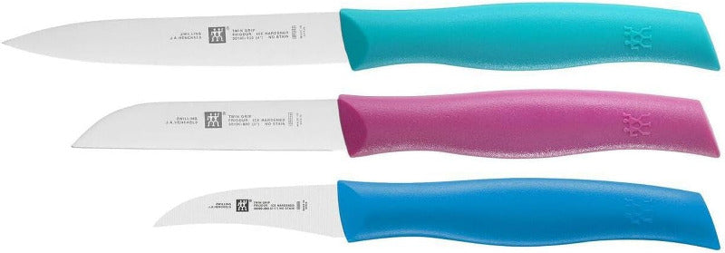 ZWILLING Twin® Grip Knife Set – 3-Piece | Precision Kitchen Knives with Ergonomic Handles, German Stainless Steel