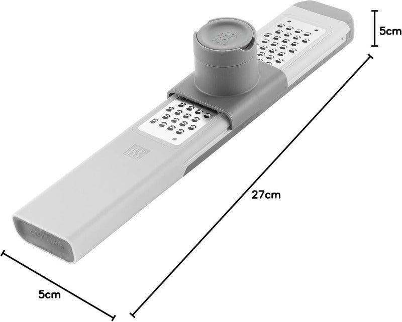 ZWILLING Z-Cut Fine Grater – Dual-Direction, Stainless Steel Blade, Grey
