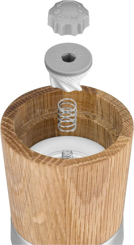 WMF Ceramill Nature Salt & Pepper Mill Set – 2-Pieces Wooden Mills with Ceramic Grinder