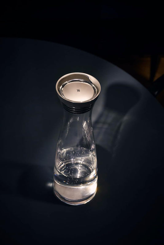 WMF Basic Water Carafe – 1 Liter Glass Carafe with Silicone Lid & CloseUp Stopper