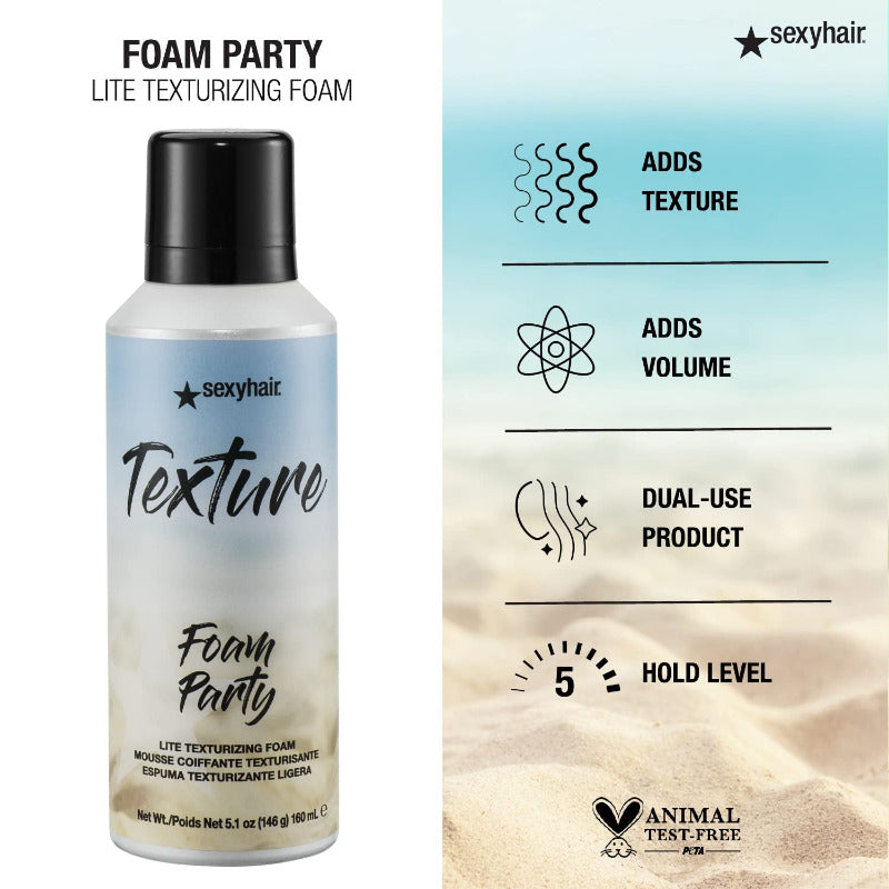 Sexy Hair Texture Foam Party