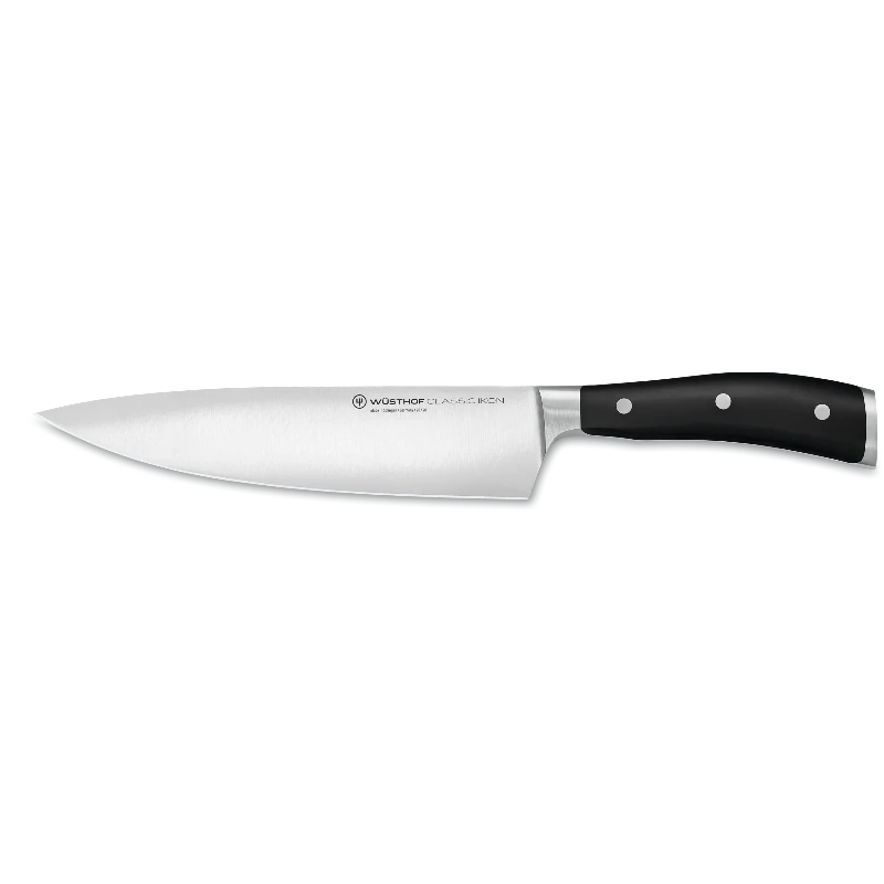 WÜSTHOF Classic Ikon Chef's Knife 20 cm – Black | Premium German Kitchen Knife