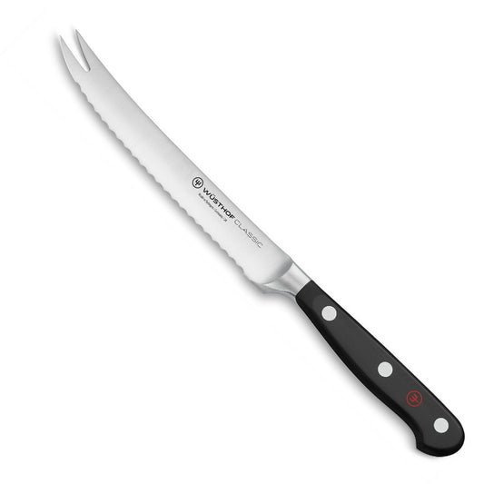 WÜSTHOF Classic Tomato Knife 14 cm Black/Silver