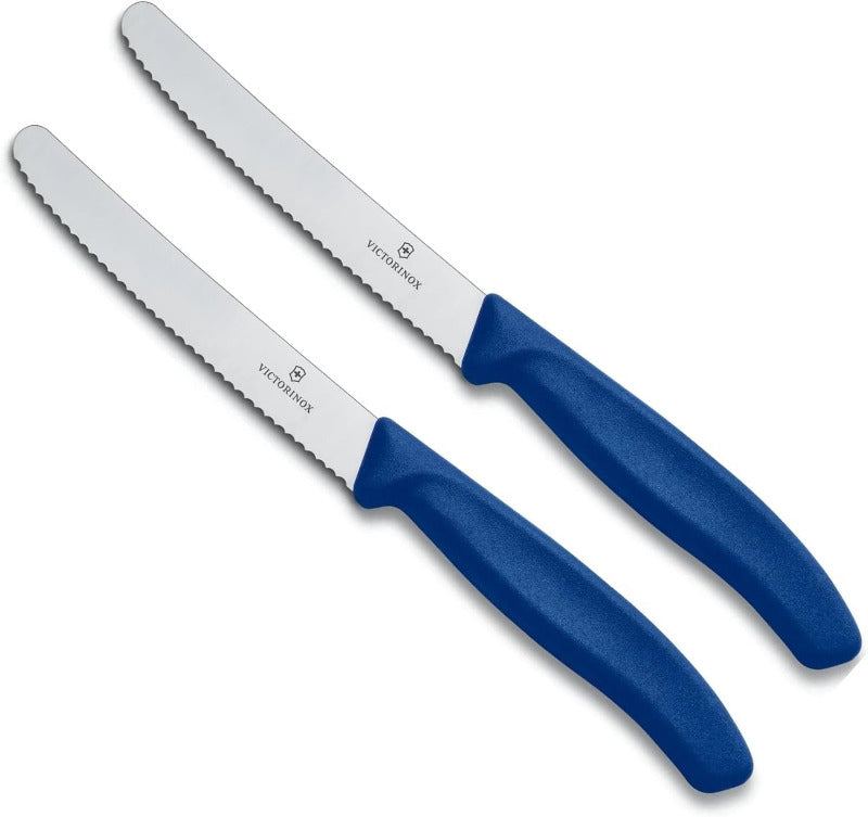 Victorinox 6-Piece Swiss Classic Table Knife Set | Wavy Edge | Multi-Color | Swiss Made