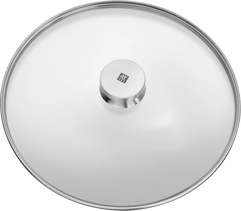 Zwilling Glass Lid 28 cm – Stainless Steel Rim, Transparent Tempered Glass Cover, Model 40990-928-0