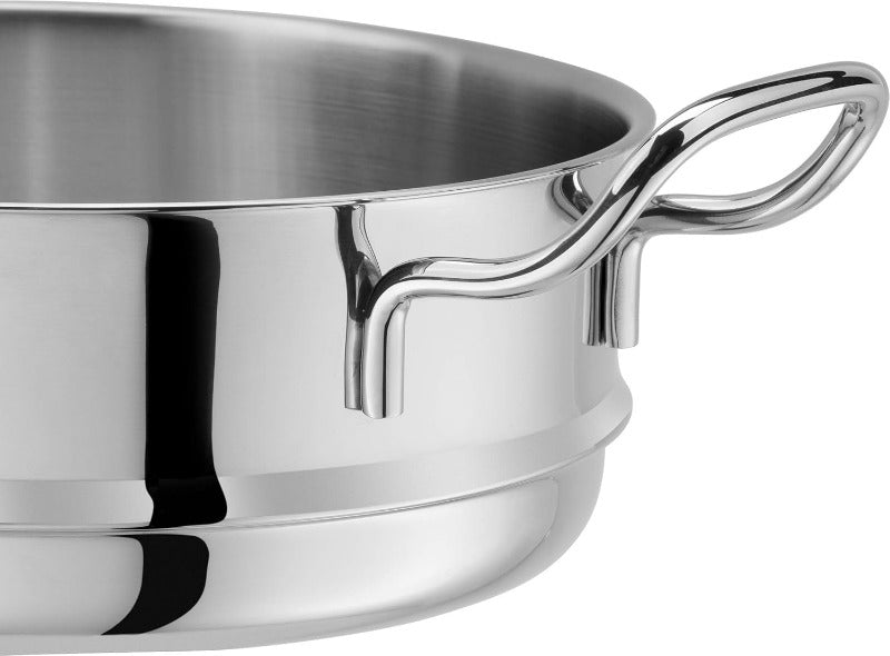 ZWILLING Steamer Insert 24 cm – Stainless Steel Vegetable & Dumpling Steamer, Fits Most 24 cm Pots