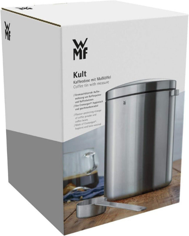 WMF Kult Coffee and Tea Canister – 500g Capacity with Measuring Spoon