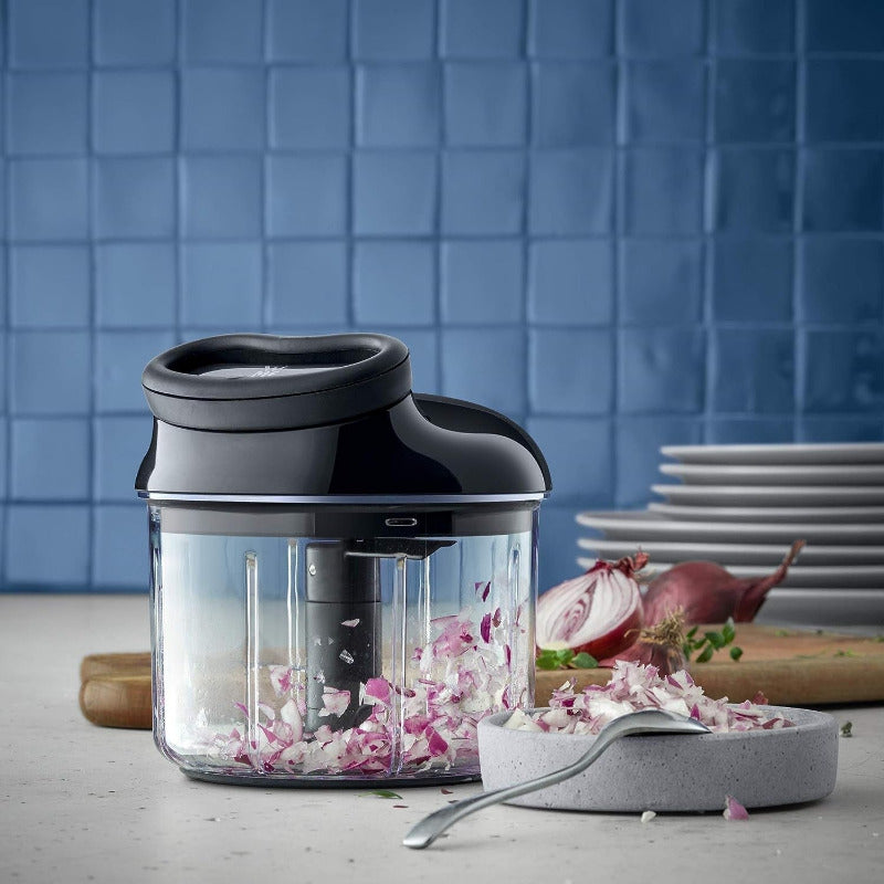 WMF Gourmet Manual Vegetable Chopper – 900ml Pull-Cord Food Processor