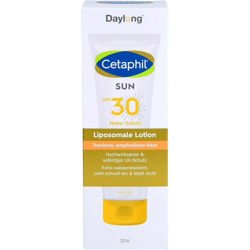CETAPHIL Sun LSF 30 Liposomale Lotion – Broad-Spectrum Sunscreen for Sensitive Skin (200ml)