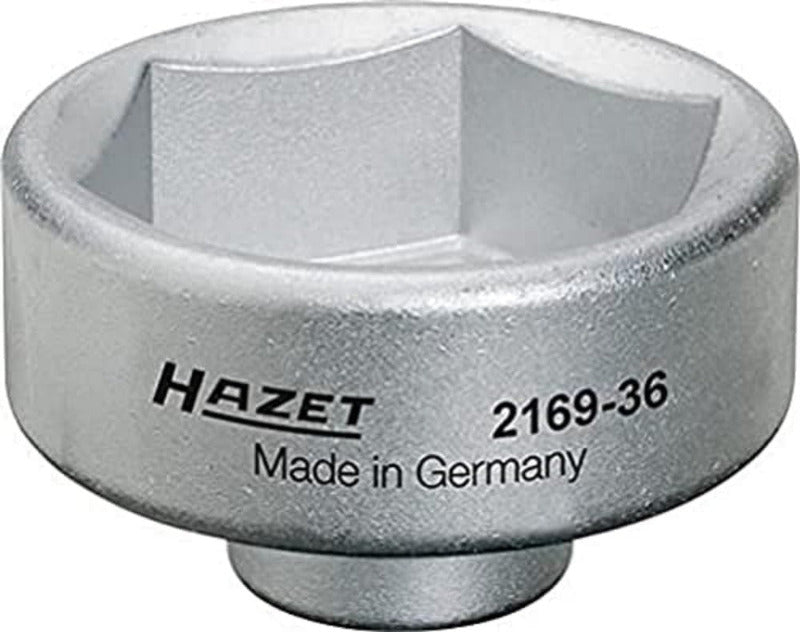 HAZET Ölfilterschlüssel 2169 I Passend Für Verschiedene Ölfilter Mit Einem Durchmesser Von 82 Mm, Antrieb: Außensechskant 3⁄8 Zoll I Betätigung Von Ölfiltern Und Ölfilter-Gehäusedeckeln