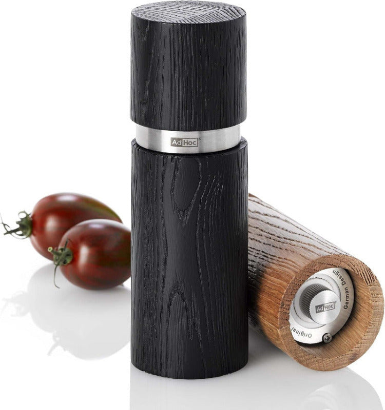 ADHOC MP46 TEXTURA Salt & Pepper Mill Set – Ash Wood & Stainless Steel