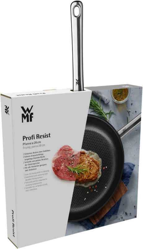 WMF Profi Resist Frying Pan – 28 cm Non-Stick Honeycomb Surface