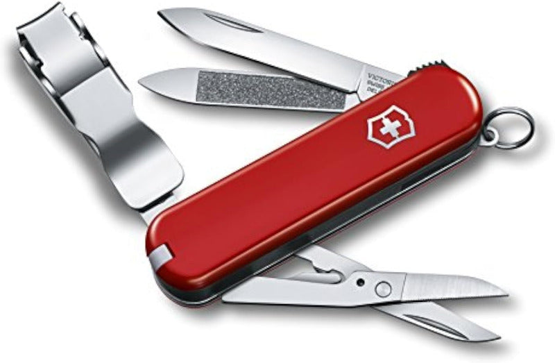 Victorinox Nail Clip 580 – Swiss Army Multitool with 8 Functions | Manicure & Pedicure Tool in Red