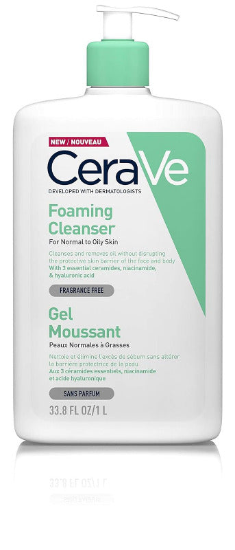 CeraVe Foaming Cleanser for Face and Body – Deep Pore Cleanser 473ml