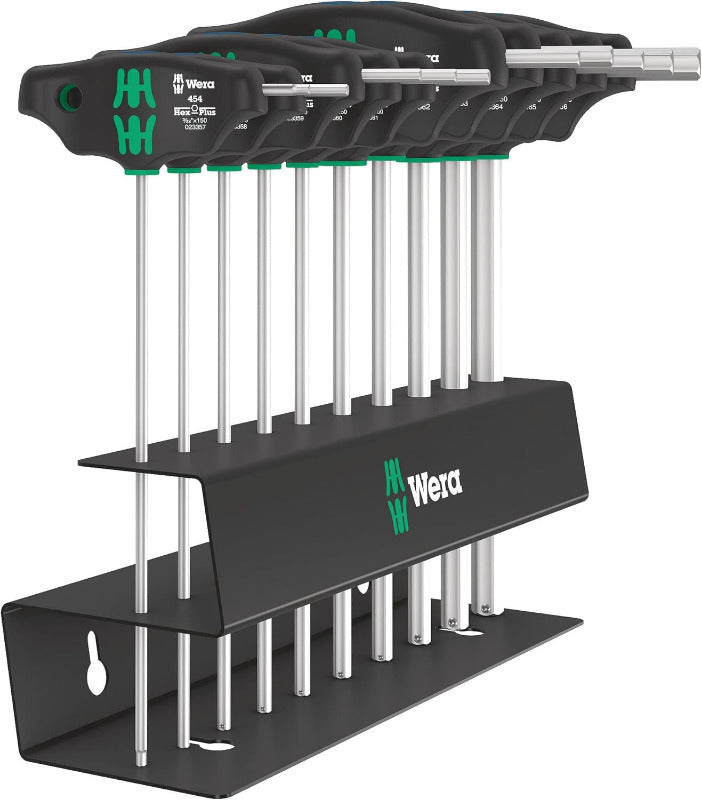Wera 05023453001 454/7 HF Set 2, Quergriff-Schraubendreher-Satz, 7-Teilig Schwarz Hex-Plus - Metrisch