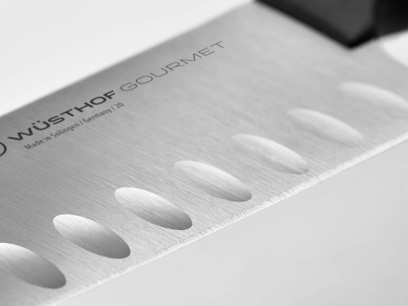 WÜSTHOF Gourmet Santoku Knife 17 cm – Precision-Crafted Japanese Chef's Knife | Black Handle