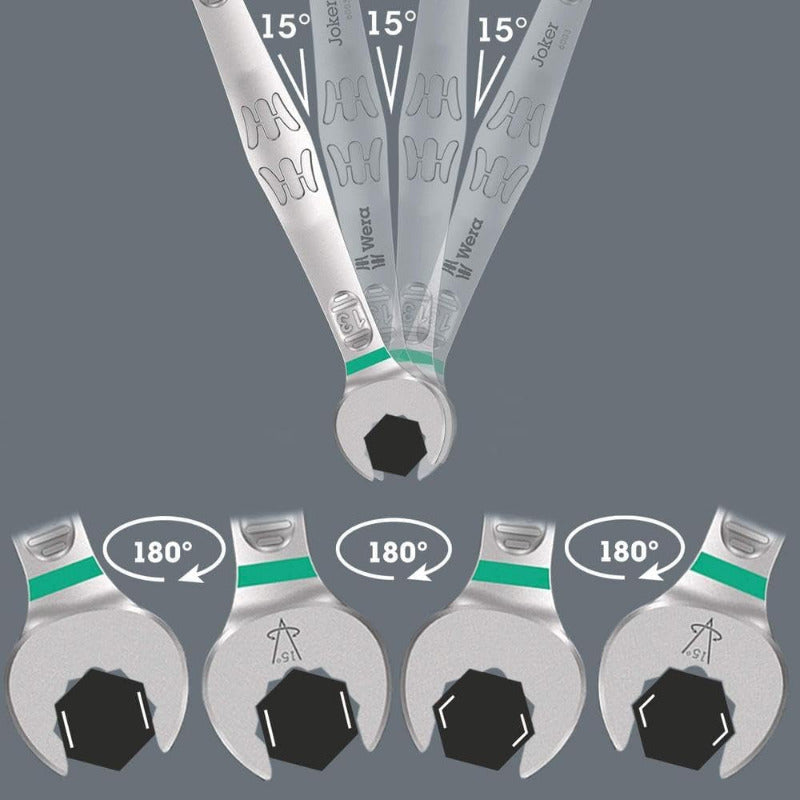 WERA 6003 Joker Combination Wrench – 7 x 110 mm