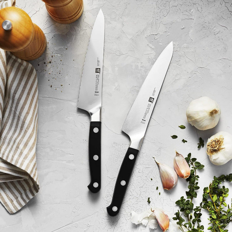ZWILLING Pro 2-Piece Prep Knife Set – German-Made Utility & Paring Knives, Ice-Hardened Stainless Steel, Ergonomic Handles