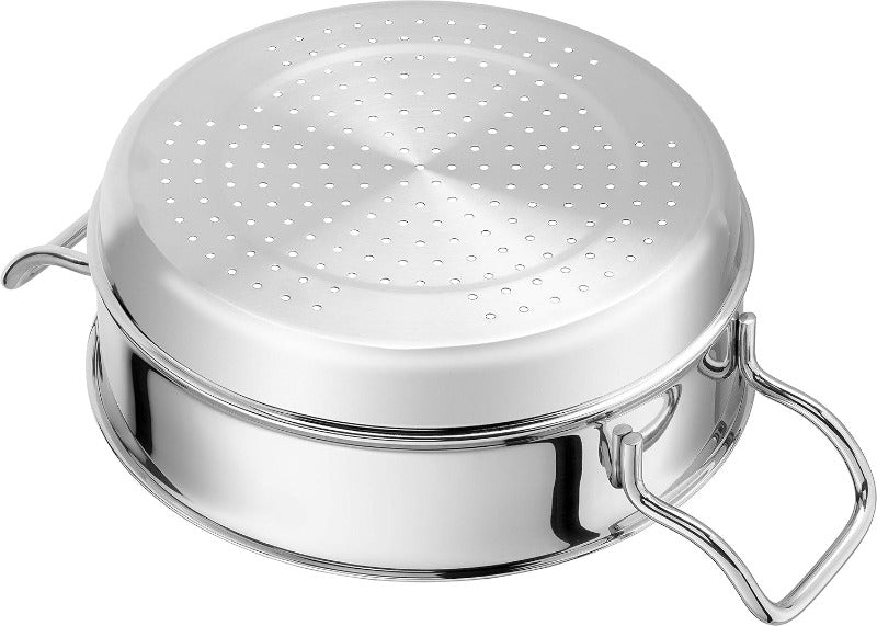 ZWILLING Steamer Insert 24 cm – Stainless Steel Vegetable & Dumpling Steamer, Fits Most 24 cm Pots