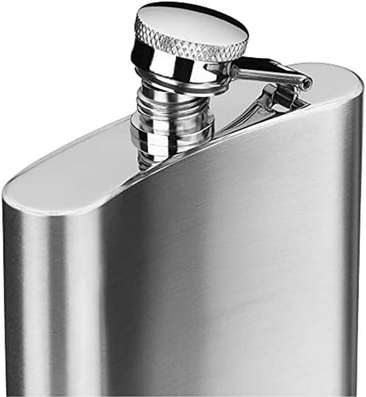 WMF Manhattan Hip Flask Set – 6-Piece 200ml with Leather Case