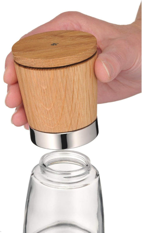 WMF Ceramill Nature Salt & Pepper Mill Set – 2-Pieces Wooden Mills with Ceramic Grinder