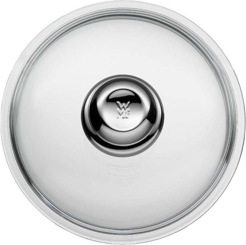 WMF Glass Frying Pan Lid 20 cm – Heat-Resistant Glass with Metal Knob