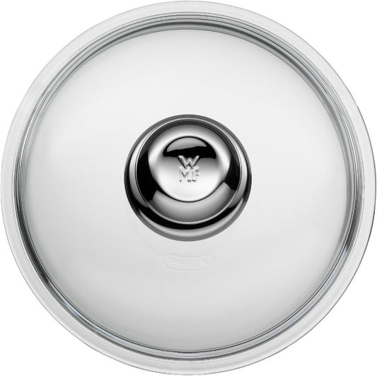 WMF Glass Frying Pan Lid 20 cm – Heat-Resistant Glass with Metal Knob