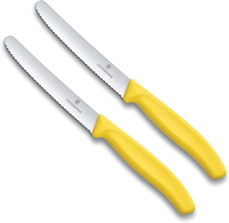 Victorinox 6-Piece Swiss Classic Table Knife Set | Wavy Edge | Multi-Color | Swiss Made
