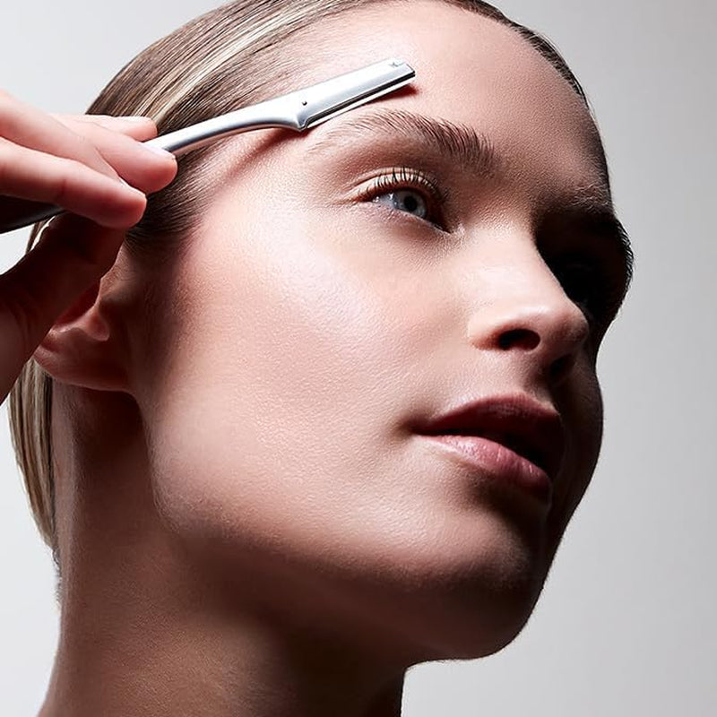 ZWILLING Gesichtshaarrasierer Mit Rasierklinge (Für Eine Präzise Entfernung Von Haaren Im Gesicht, Hygienisch Und Gründlich), Premium, Edelstahl, Silber