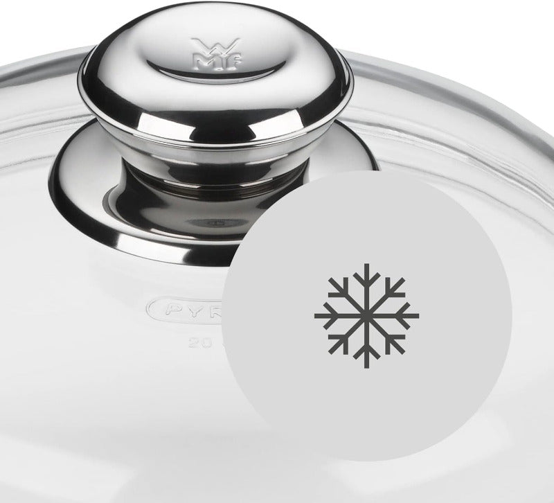 WMF Glass Pan Lid 24cm – Heat-Resistant Glass with Metal Knob
