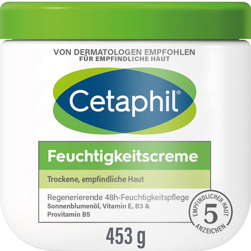 CETAPHIL Moisturizing Cream 453g – Intense 48H Hydration for Dry & Sensitive Skin