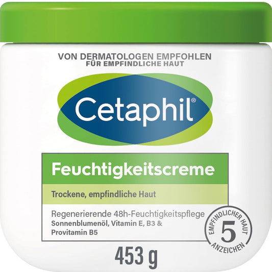 CETAPHIL Moisturizing Cream 453g – Intense 48H Hydration for Dry & Sensitive Skin