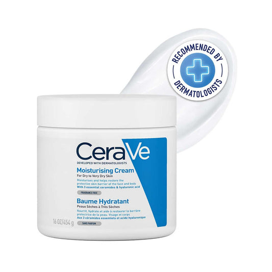 CeraVe Moisturizing Cream – Deep Hydration for Dry to Very Dry Skin (454g)