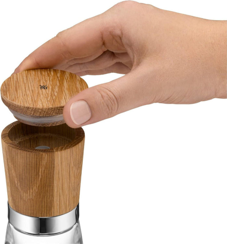 WMF Ceramill Nature Salt & Pepper Mill Set – 2-Pieces Wooden Mills with Ceramic Grinder